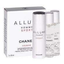 CHANEL Allure Homme Sport Cologne Vapo Refillable 3 X 20 Ml - Parfumby.com