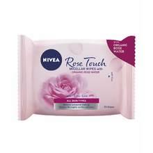 NIVEA Micellar Rose Water Wipes 25 Pcs - Parfumby.com