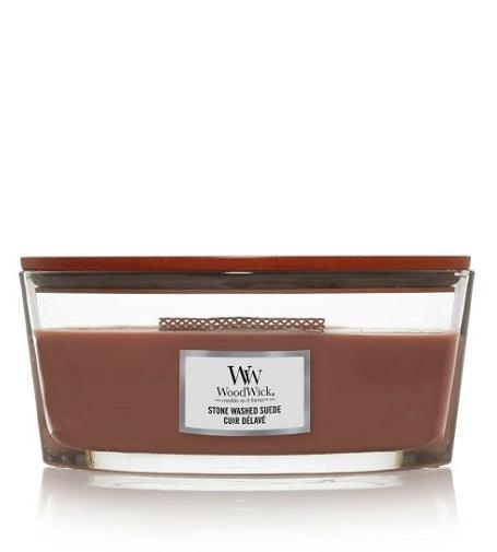 WOODWICK Stone Washed Suede Ship (washed suede) - Scented candle 453 G - Parfumby.com