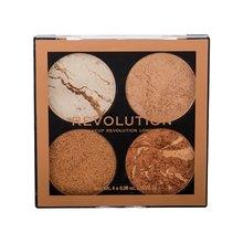 MAKEUP REVOLUTION Cheek Kit Palette - Palette Of Brighteners And Bronzers 8 G - Parfumby.com
