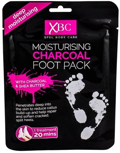 XPEL Hydrating socks with activated carbon Charcoal Foot Pack 1 pair 1 PCS - Parfumby.com
