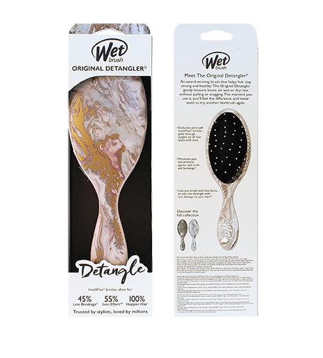 WET BRUSH Original Detangler Metallic Marble Hair Brush Bronze 1 PCS - Parfumby.com