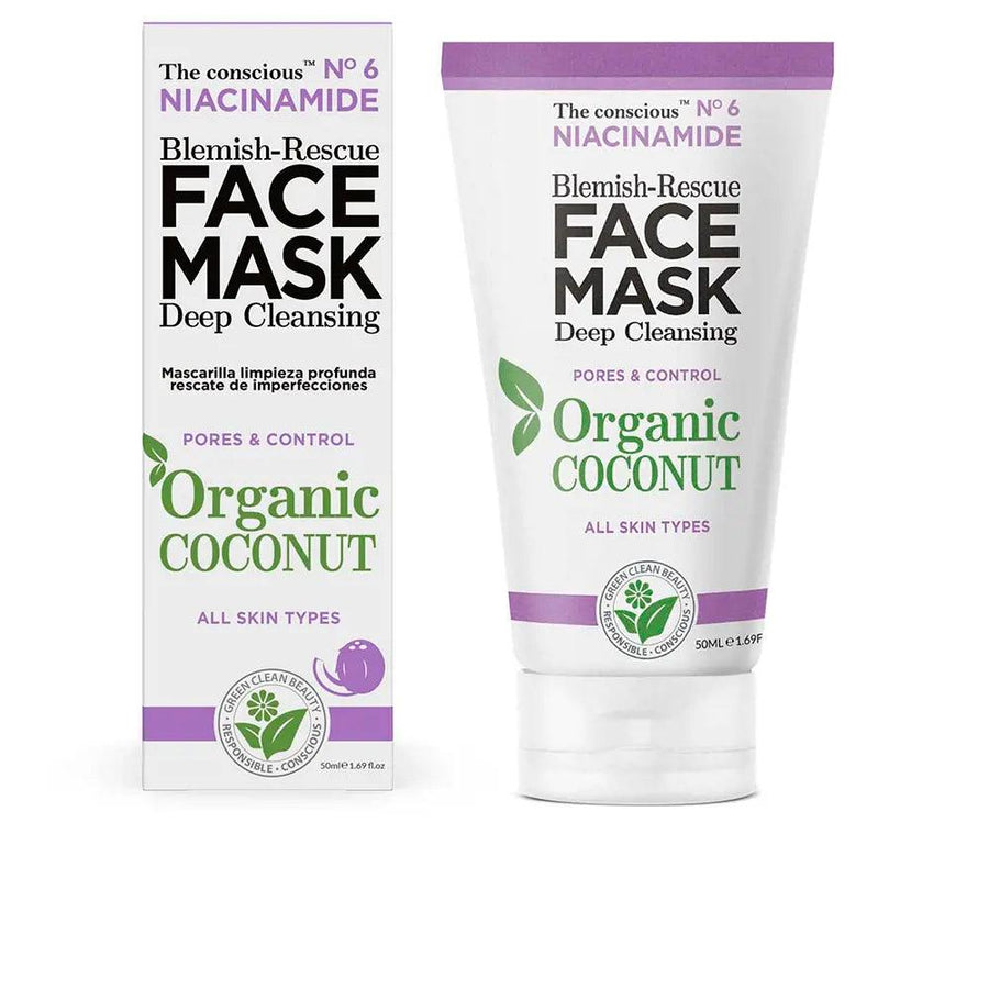 THE CONSCIOUSâ„¢ THE CONSCIOUSâ„¢ Niacinamide Blemish-rescue Face Mask Organic Coconut 50 ml - Parfumby.com