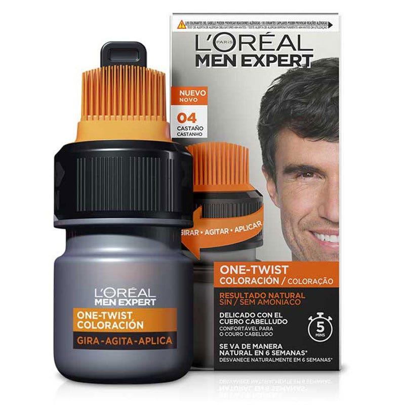 L'OREAL Men Expert One-twist Hair Color #4-CASTANO-OSCURO - Parfumby.com