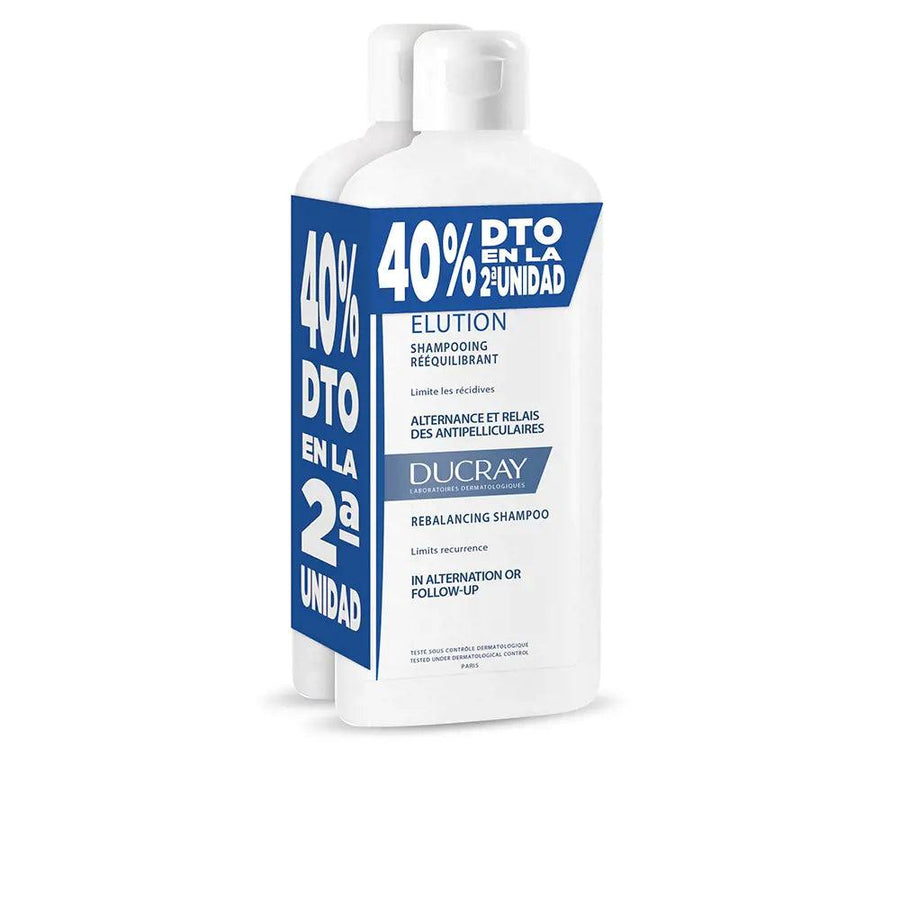 DUCRAY Elucion Rebalancing Shampoo Anti-dandruff Duo 2 X 400 Ml - Parfumby.com