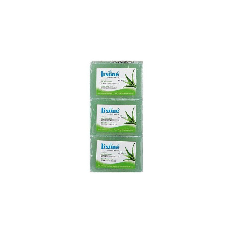 LIXONE Aloe Vera Soap Dry Or Sensitive Skin 3 X 125 G - Parfumby.com