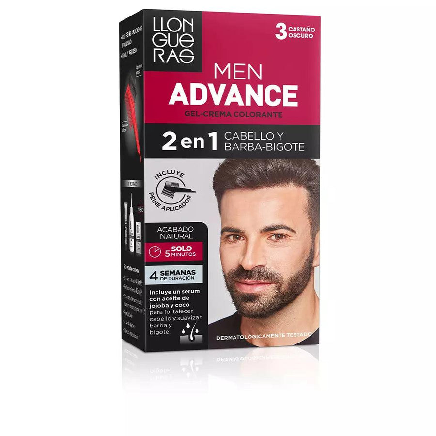 LLONGUERAS Men Advance Hair Colour #3-DARK-BROWN - Parfumby.com