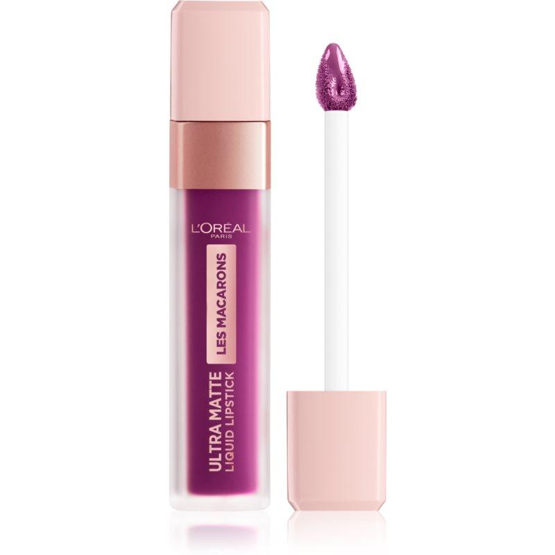 L'OREAL Les Macarons Ultra Matte Liquid Lipstick #840-INFINITE-PLUM - Parfumby.com
