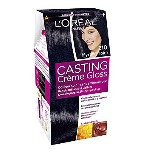 L'OREAL Casting Cream Gloss Hair Color #210-BLACK-BLUEADO - Parfumby.com