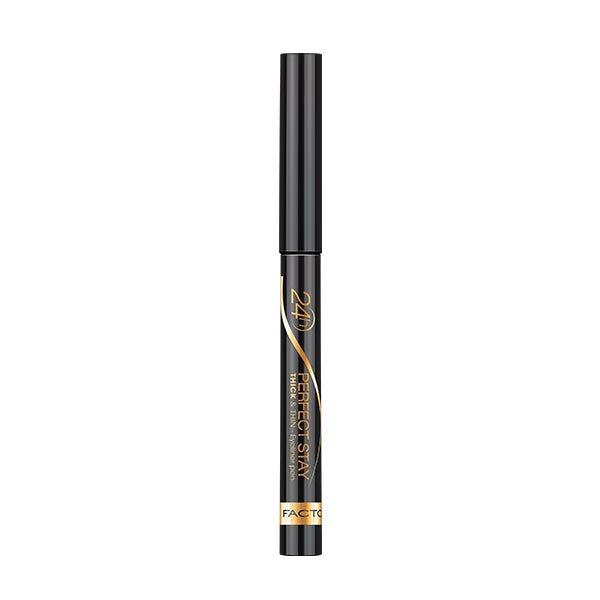 MAX FACTOR Perfect 24h Stay Thick and Thin Eyeliner Pen #090-BLACK - Parfumby.com