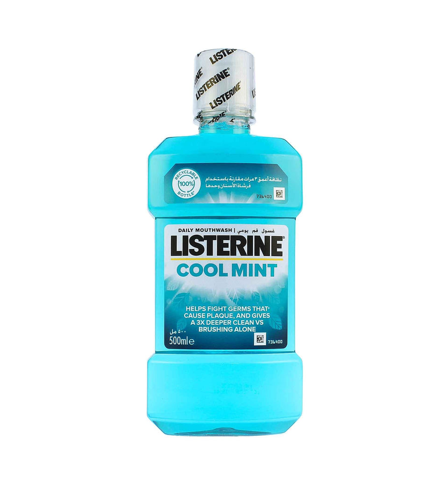 LISTERINE Cool Mint Antiseptic Mouthwash 500 ML - Parfumby.com