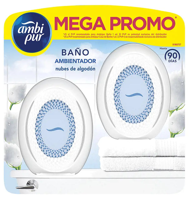 AMBI PUR  Bathroom Freshener #cotton Clouds Mega Offer 90 Days