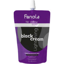 FANOLA Geen gele kleur zwarte oplichtende crème - Odbarvovací krém 500ml
