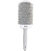 OLIVIA GARDEN Expert Blowout Speed Round Brush Wavy Bristles White & Grey ( 65 mm ) - Kulatý kartáč na vlasy 0ml