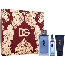 DOLCE GABBANA K by Dolce Gabanna Eau de Parfum Gift set Eau de Parfum (EDP) 100 ml, shower gel 50 ml and beard oil 25 ml 100ml