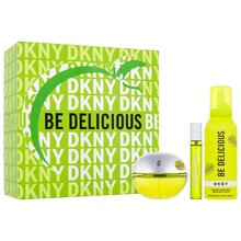 DKNY  Be Delicious Gift Set Eau de Parfum (EDP) 100 ml, miniaturka Eau de Parfum (EDP) 15 ml + sprchová pěna 150 ml
