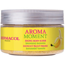 DERMACOL Aroma Moment Bahamas Banana Exotic Body Scrub - Cukrový peeling s banánovou vůní 200ml