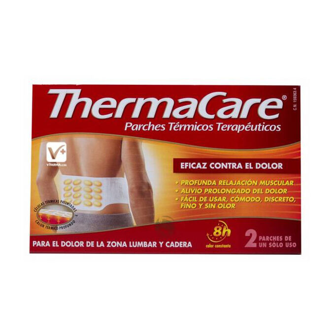 THERMACARE Thermische pleisters voor lumbale heupen 2 U