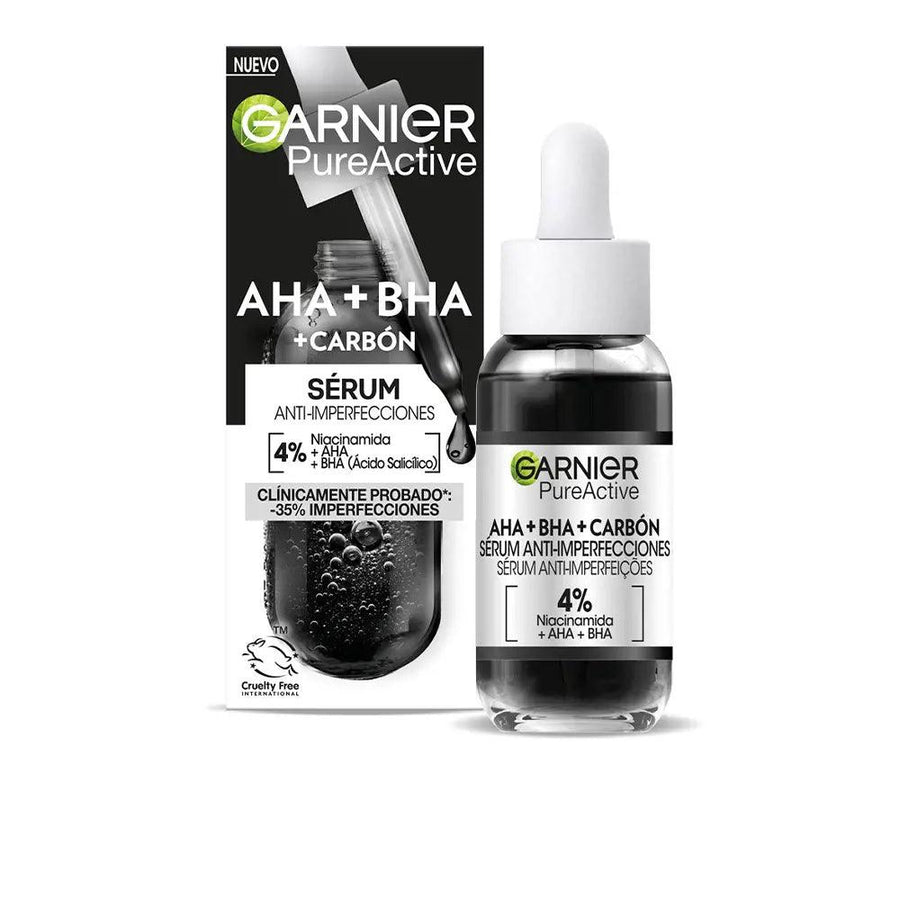 L'OREAL Garnier Pure Active Aha + Bha + Carbon Serum Anti-imperfections 30 ml - Parfumby.com