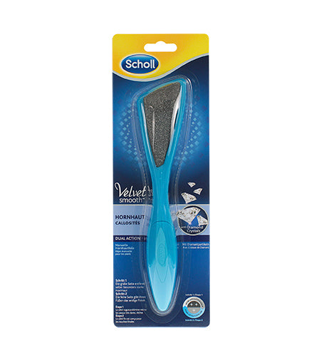 SCHOLL  Velvet Smooth Dual Action hand foot file with diamond crystals