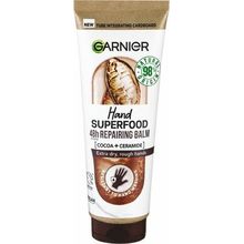 GARNIER Hand Superfood 48h Repairing Balm - Regenerační krém na ruce s kakaem 75ml