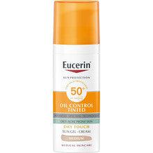 EUCERIN Sun Oil Control Tinted Sun Gel-cream Spf 50+ - Protective Tinting + Mattifying Gel Face Cream 50 ml - Parfumby.com