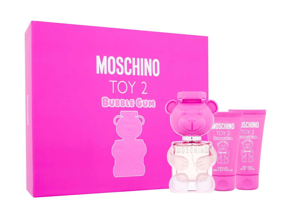 MOSCHINO TOY2 KAUWGUM(W)(H/B)3PC SET (1,7 oz edt sp, 1,7 oz bodylotion, 1,7 oz douchegel)