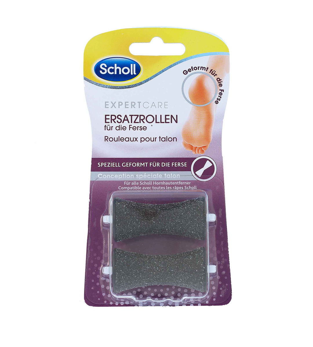 SCHOLL Velvet Smooth Spare Head For Cracked Heels 2pcs 1 PCS