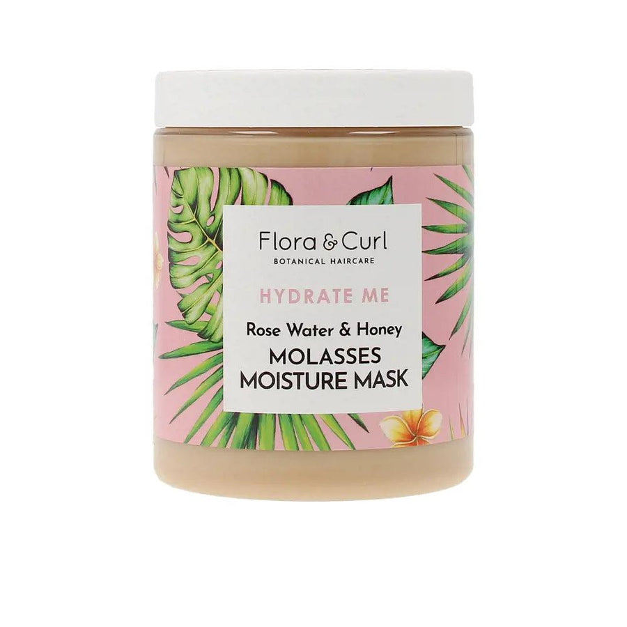 FLORA AND CURL Hydrate Me Rose Water & Honey Molasses Moisture Mask 300 ml - Parfumby.com