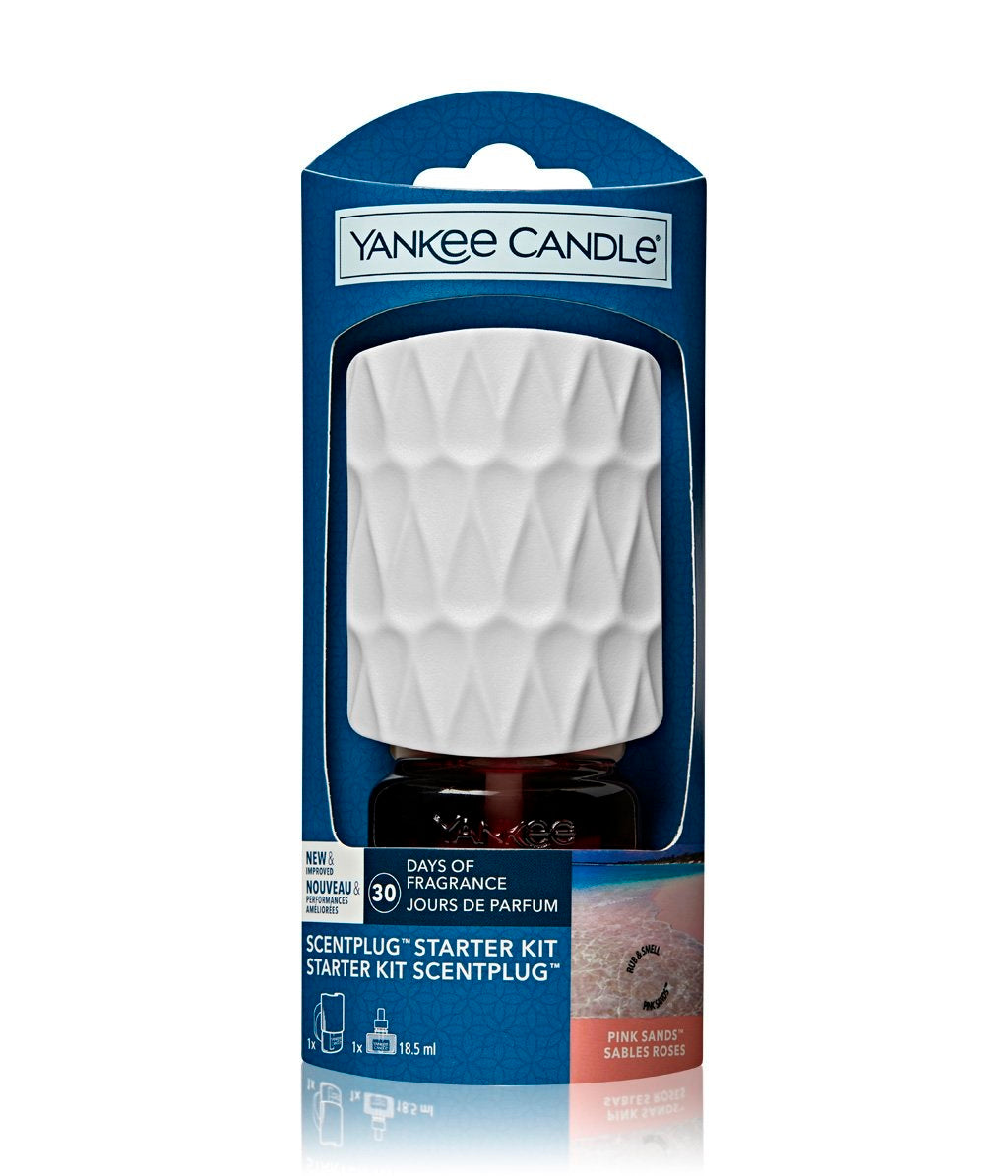 YANKEE CANDLE ScentPlug Starter Kit Pink Sands - A base unit for + scented electrical outlet