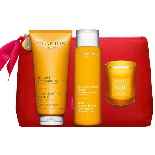 CLARINS Bain Aux Plantes Tonic Set 3 Pcs - Parfumby.com