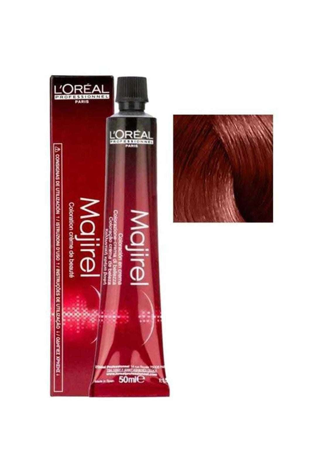 L'OREAL PROFESSIONNEL PARIS Majirel Ionene G Coloration Creme #6.46 50 ml - Parfumby.com