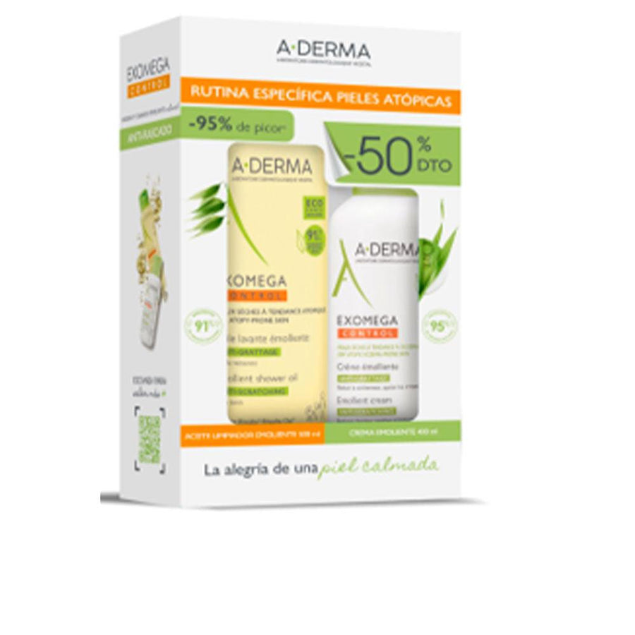 A-DERMA A-DERMA Exomega Control Emollient Cream Anti-irritation Set 2 Pcs - Parfumby.com