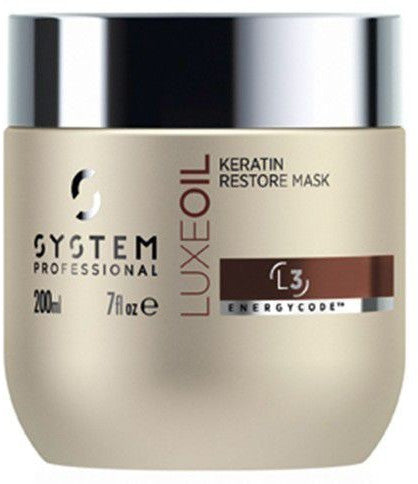 SYSTEM PROFESSIONAL WELLA System P. Luxe Oil Keratin Restore Mask L3 200 ml for Unisex