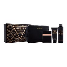 GUESS  SEDUCTIVE HOMME NOIR(M)2023(H/B)(LI FREE)4PC SET(3.4oz edt sp,6.0oz Deo Spray,3.4oz S/G,Pouch)