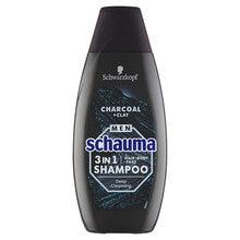 SCHWARZKOPF Schauma Men Charocal + Clay Hair Body Face Shampoo 400 ML - Parfumby.com