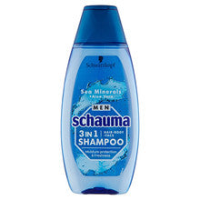 SCHWARZKOPF PROFESSIONAL Schauma Men Sea Minerals + Aloe Vera Hair Face Body Shampoo - Shampoo for men 3in1