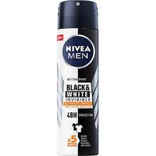 NIVEA Men Invisible Black & White Ultimate Impact Antiperspirant Deodorant 150 ML - Parfumby.com