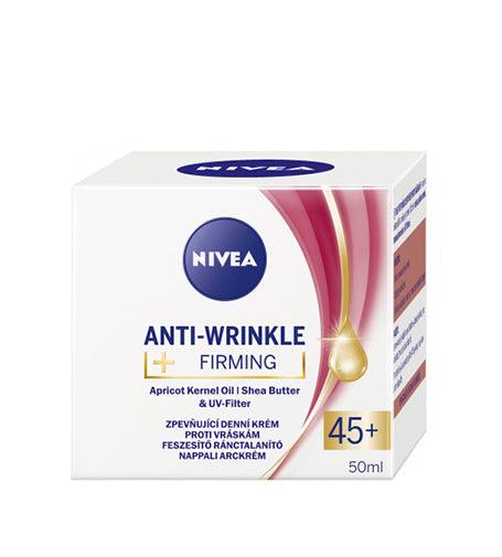 NIVEA Anti-Wrinkle Firming - Strengthening daily against wrinkles cream 45+ 50 ML - Parfumby.com