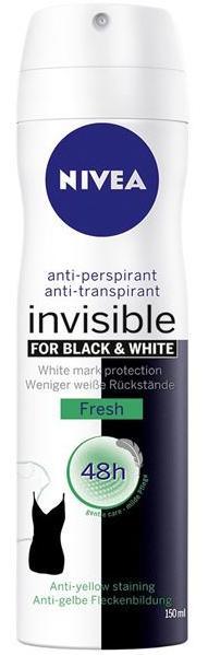 NIVEA Women Invisible For Black & White Fresh Antiperspirant Deodorant 150 ML - Parfumby.com