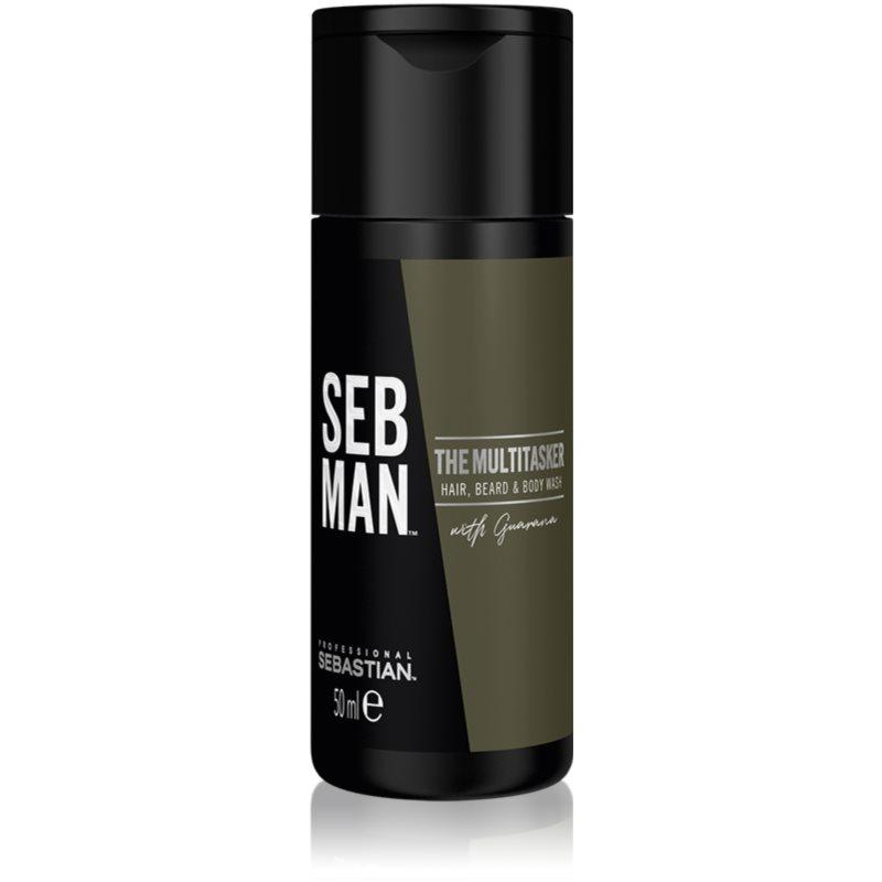 SEBASTIAN SEB MAN The Multitasker Hair, Beard & Body Wash Shampoo 50 ML - Parfumby.com