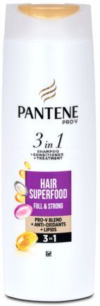 PANTENE Strength Full &amp; Strong 3 in 1 Shampoo voor Beschadigd Haar (Shampoo)