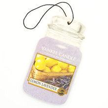 YANKEE CANDLE Lemon Lavender Ultimate Car Jar (paper with lavender) - Paper car tag 1 PCS - Parfumby.com