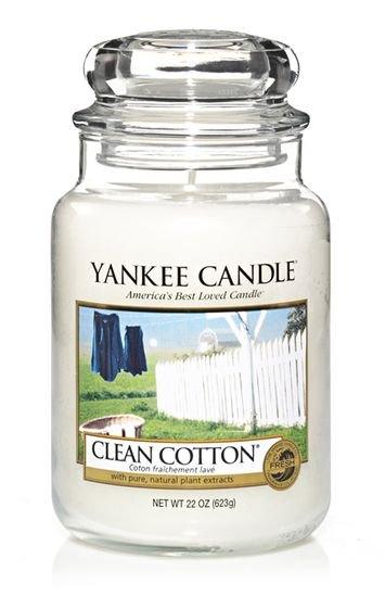 YANKEE CANDLE Clean Cotton - Aromatic Candle 623 G - Parfumby.com