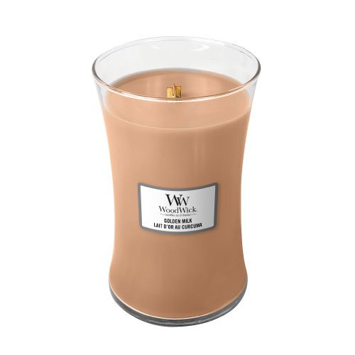 WOODWICK  Golden Milk scented candle with wooden wick 609,5 g