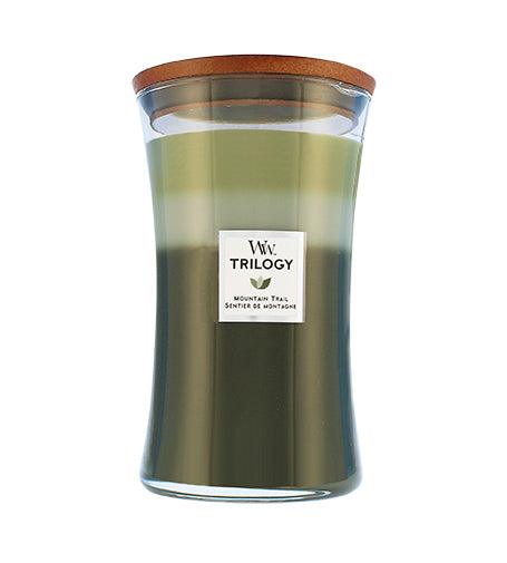 WOODWICK Mountain Trail Trilogy Vase Scented Candle 609.5 g - Parfumby.com