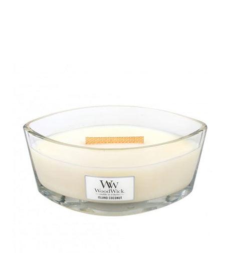 WOODWICK Island Coconut Scented Candle 453.6 G - Parfumby.com