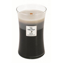 WOODWICK Scented candle Trilogy Fireside, Redwood, Sandalwood Clove 609 g 609.0g