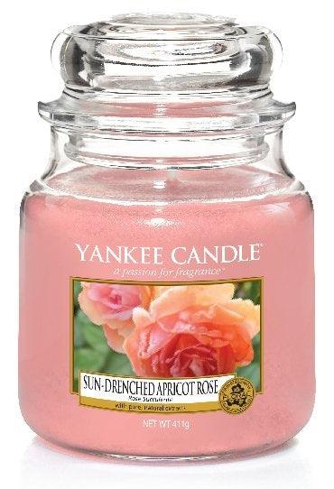 YANKEE CANDLE Sun-Drenched Apricot Rose Candle - Scented candle 411 G - Parfumby.com