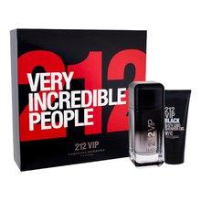 CAROLINA HERRERA 212 VIP Man Black Gift Set EAU DE PARFUM 100 ML + SHOWER GEL 100 ML - Parfumby.com